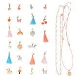 Contents of Meri Meri enamel charm necklace advent calendar