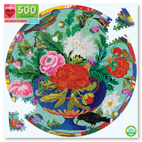 Eeboo 500pce puzzle Bouquet and Birds