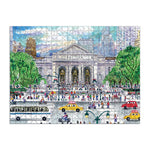 Springtime at the Library double sided puzzle