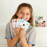 Girl playing Spy Kid observation game