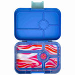 Yumbox Tapas 5 in True Blue with the Groovy tray