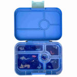 Yumbox Tapas 5 in True Blue with the space tray