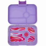 Yumbox Tapas 5 in Dreamy Purple with the groovy tray