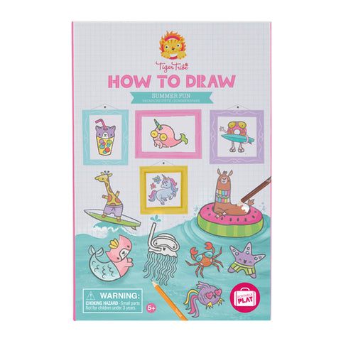 Tiger Tribe How to Draw Summer Fun Colouring Set