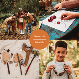 Sample page of Wild Child, showing nature craft activities for children