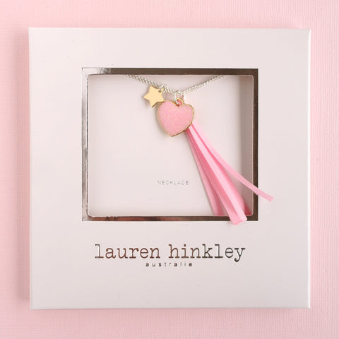Lauren Hinkley Pink Heart necklace