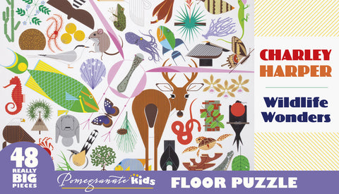 Charley Harper Wildlife Wonders 48 piece floor puzzle by Pomegranate.