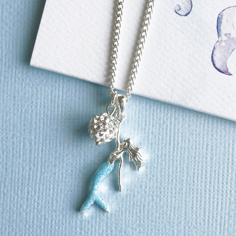 Lauren Hinkley blue mermaid necklace
