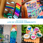 Art from the Life of Colour community showing the different applications